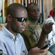 Young people texting