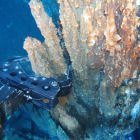 Mining ROV collecting 
mineral chimney sample, Papua New Guinea
