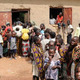 Queue for vaccines
