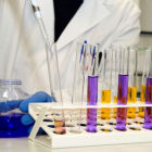 Multicoloured test-tubes