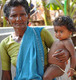 Indian woman and baby
