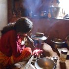 Cooking with wood, Nepal