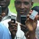 Farmers with mobile phones