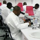 African researchers in lab