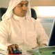 Arab man using computer