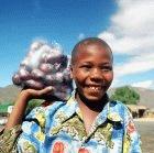 Food security? A boy sells his potato crop in Tanzania
