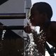 Boy drinking water