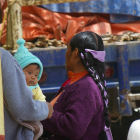 Waiting outside a volunteer doctors surgery. San Cristobal, Mexico.