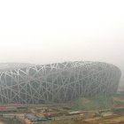 Smog around the 'birds nest' Beijing National stadium