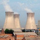 power station, chimneys