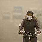 cyclist in Lanzhou, China