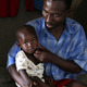 African dad and child