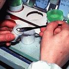 Chinese nurse preparing DOTS drugs