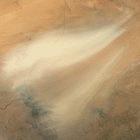 Satellite image of a dust storm in Chad
