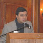 Edward Jiménez, secretario Nacional de Ciencia y Tecnología de Ecuador, en la conferencia de prensa
