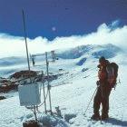 Energy balance measurement station on the Antizana glacier 15, Ecuador
