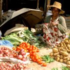 Food market in Alem Kitmama, Ethiopia