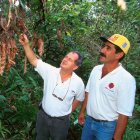 Two researchers in the field