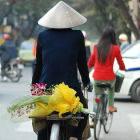 Hanoi man on bicycle