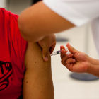 Patient receives swine flu vaccine, Mexico Patient receives swine flu vaccine, Mexico