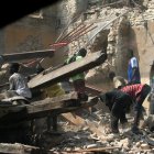 Aftermath of Haiti earthquake