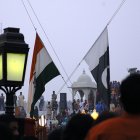 India and Pakistan flags
