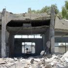 Ruined classrooms at Baquba University (July 2004)