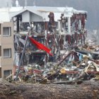 Area devastated by the earthquake in Japan