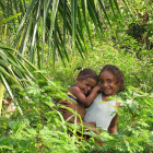 Children in Cuban forest