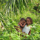 Children in Cuban forest