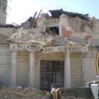 A government office disrupted by the 2009 earthquake