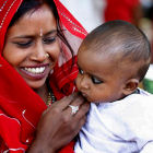 Mother and child, India