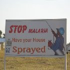 Stop malaria sign