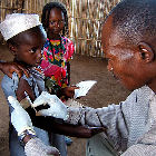 Measles jab, Central African Republic