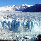 A melting glacier in Argentina