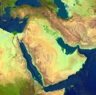 Satellite image of Middle East