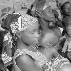 Mothers learning about mother-to-child-HIV-transmission 