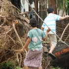 Cyclone damage in Myanmar