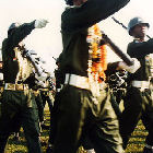 Burmese soldiers on parade