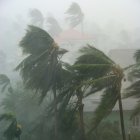 High winds during cyclone Nargis in Myanmar, May 2008
