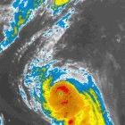 Satellite image of Hurricane Katrina