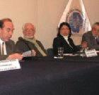 Algunos de los panelistas del taller.