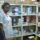 A pharmacy in Tanzania stocked with anti-AIDS medication