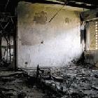 First, looters stole everything from Rajwan Hassan Issa's lab, then burned the remains. 