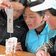Chinese students doing experiments