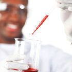 A laboratory worker