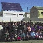 Solar panels provide all the electrical needs of a rural college in Mrghaoua,Morocco