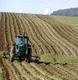 Tractor in field