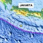 The location of the earthquake south of Java, Indonesia on 17 July 2006